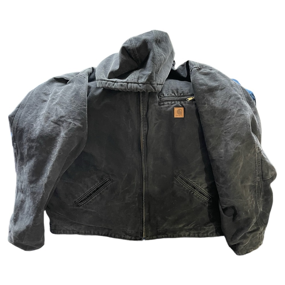 Carhartt Black Sherpa Duck Canvas Jacket  2XL
